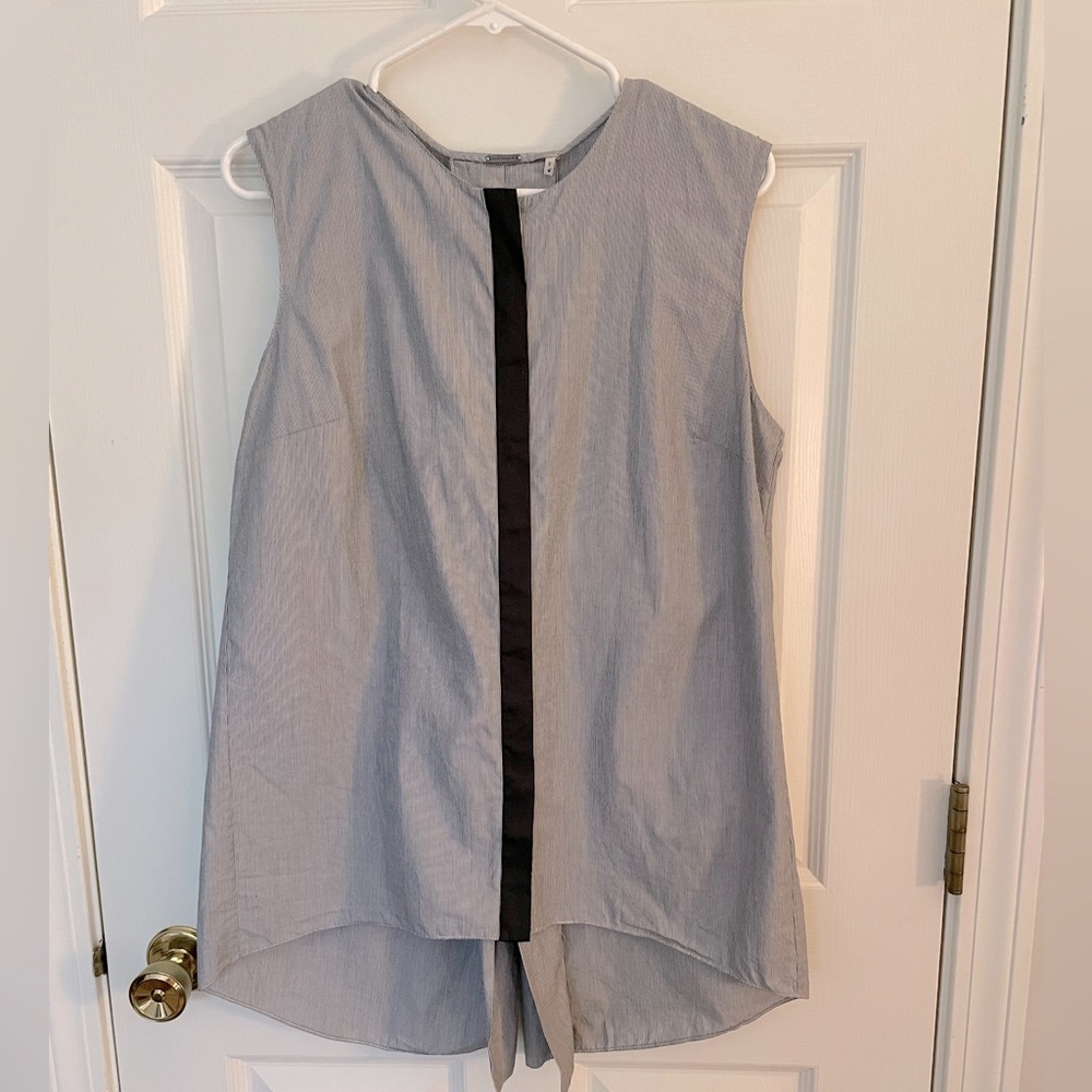 Elie Tahari mini-pinstripe tunic tank
